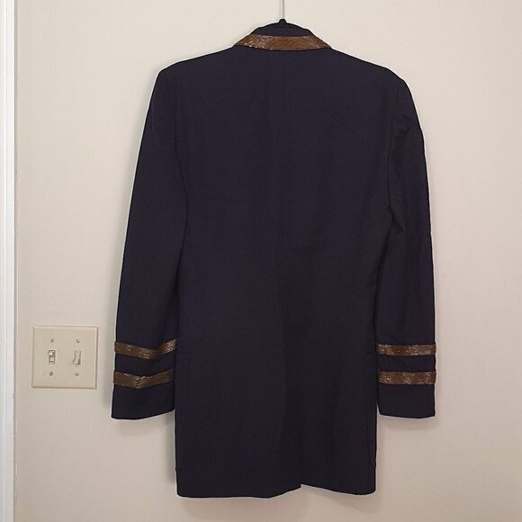 Escada 100% Wool Beaded Trim Coat - Picture 12 of 12